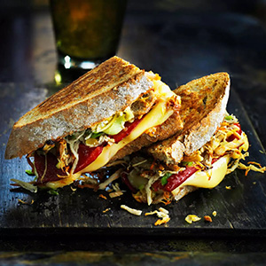 A Pulled Pork sandwich
