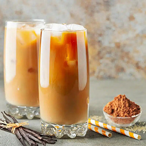 A cup of Iced Rooibos Latte